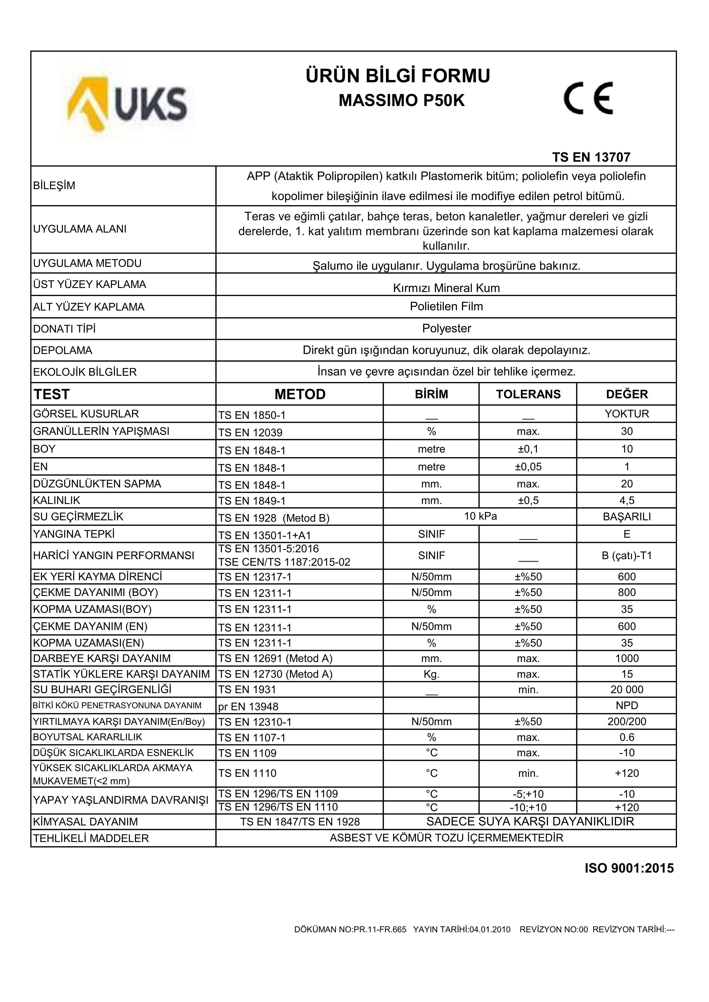 UKS MASSIMO P50K