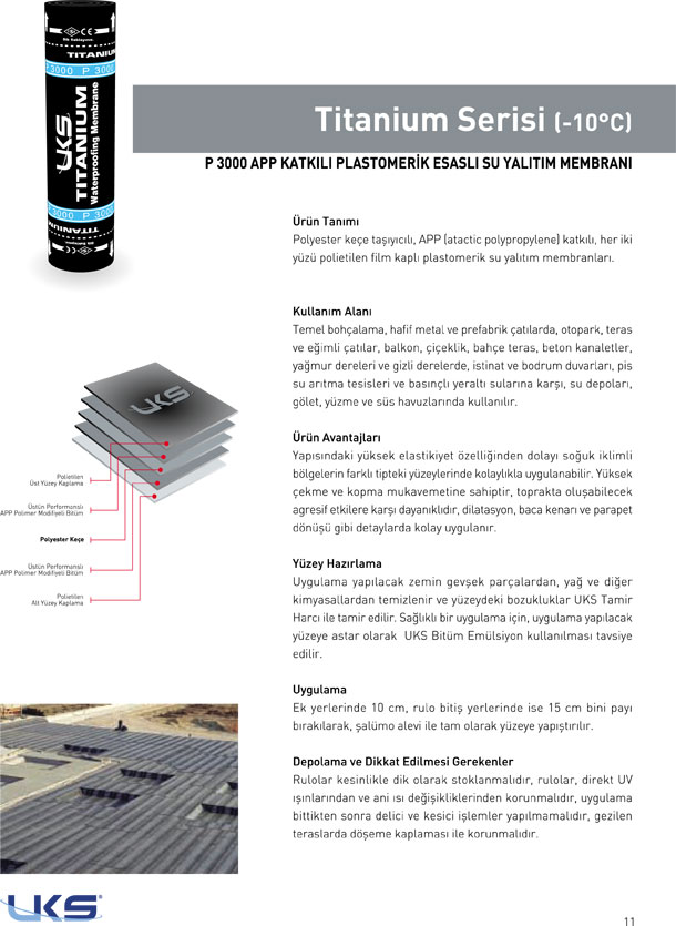 UKS - Bitümlü Su Yalıtımı Örtüleri ve Yapı Kimyasalları