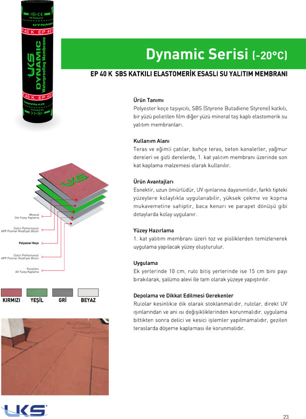 UKS - Bitümlü Su Yalıtımı Örtüleri ve Yapı Kimyasalları