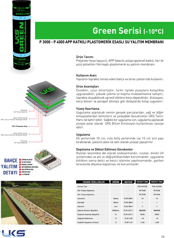 UKS - Bitümlü Su Yalıtımı Örtüleri ve Yapı Kimyasalları