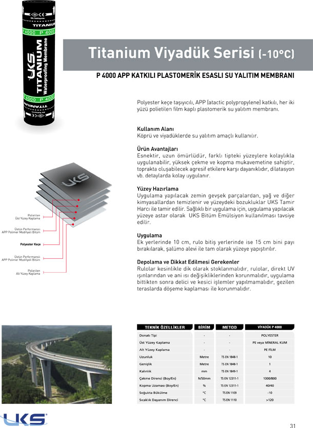 UKS - Bitümlü Su Yalıtımı Örtüleri ve Yapı Kimyasalları